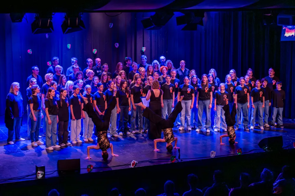 Achter elk masker klonk muziek die heelt en €35.000 opbracht voor het goede doel