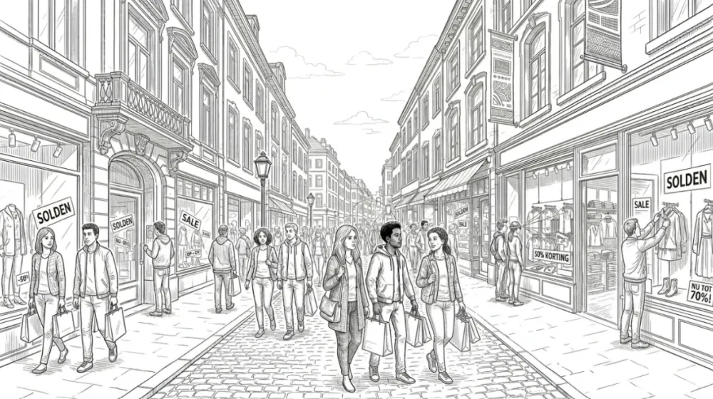 Waarom we deze soldenperiode toch massaal de winkelstraat in duiken