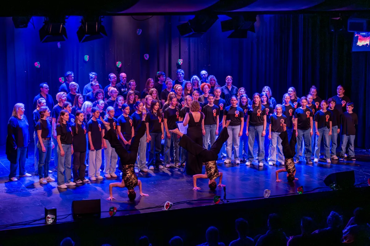 Achter elk masker klonk muziek die heelt en €35.000 opbracht voor het goede doel